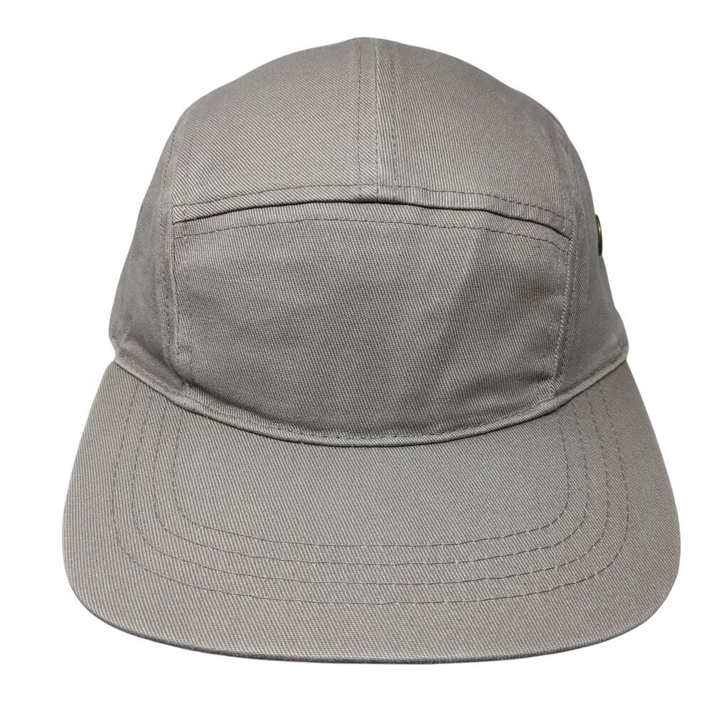 E-Flag Original 5 Panel Cap Beige One Size Adjustable Vented Holes Blank